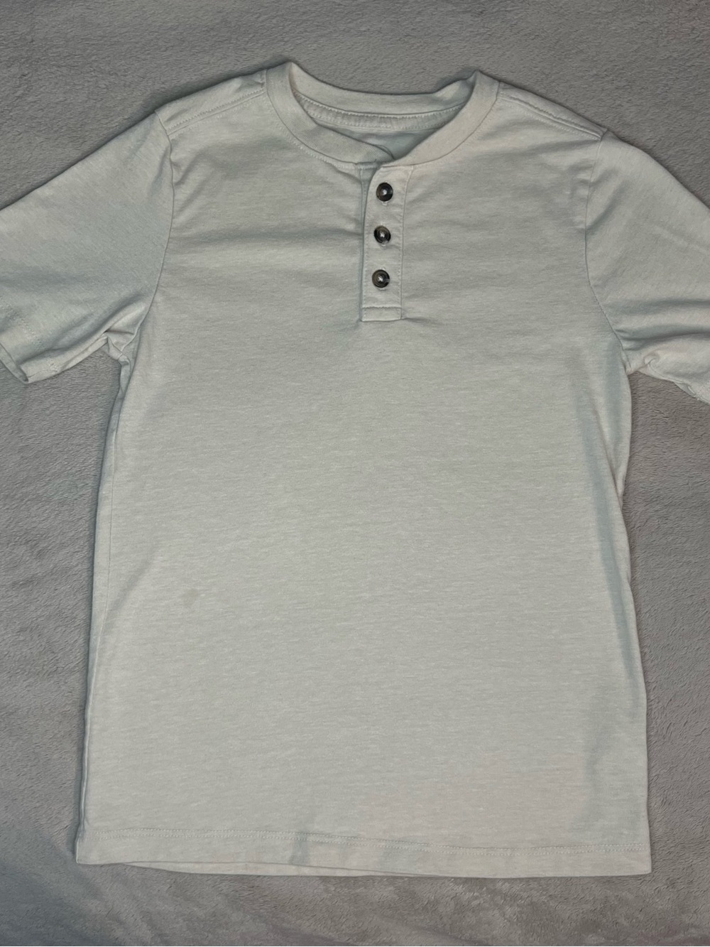 wonder nation Light Blue Henley Short Sleeve Shirt